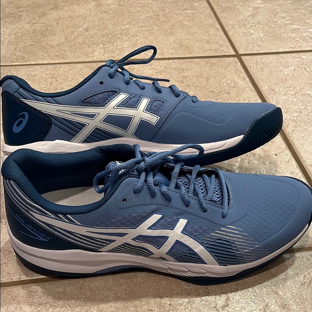 ASICS Gel-Game 8 Men’s Tennis Shoes Blue/White - Size 11